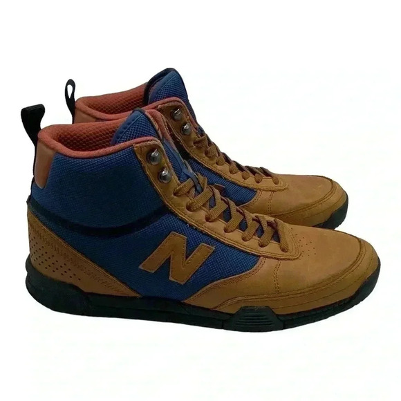 New Balance Numeric 440 High Trail workwear boots Brown Navy NM440TRA size 11.5 - Picture 1 of 7